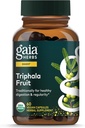 Gaia Herbs Triphala Fruit - Asistencia Salud Digestiva - Limpia suavemente su sistema* - con Amla Fruit, Belleric Myrobalan y Chebulic Myrobalan - 60 cápsulas Vegan (30-Day Supply)