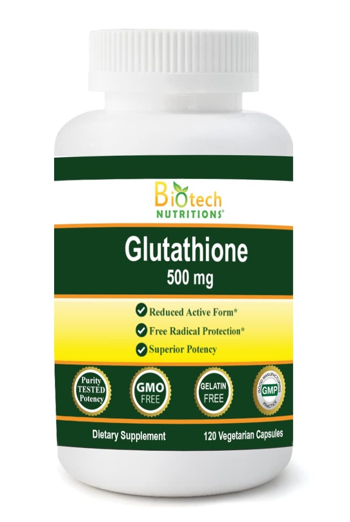 Glutathione 500 mg 120 cápsulas vegetales