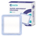 Conkote Super Absorbent Dressing for Wound Care 10 Pack, FSA or HSA 4"x4" Sterile Non-Adhesive Absorbent Bandages, Wound Care Pads for High Exudating Wounds, Ulcer, Surgical, l - ll Degree Burns