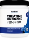 Nutricost Creatine Monohydrate + Hydration (Blue Raspberry) 30 Servings