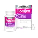 Probióticos Vaginales de Mujeres Florajen, Proveedores de Salud Gut &amp; Estreñimiento para Adultos y Alivio De Bloating para Mujeres, 90 cápsulas (3 Packs de 30) (Refrigerado)