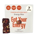 GEM Energy Caffeinated Bite ← Holistic Sustained Energy ← Soporta Metabolismo, resistencia y resistencia ← 40mg Caffeine, Ginseng Root, L-Theanine  durable Chocolate Cacao Sea Salt TENED 7 Servings