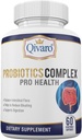 Probiótico Complejo Pro Salud - Equilibrio Digestivo y Soporte Inmunitario - Suplemento Natural y Orgánico - Asistencia Probiótica diaria - Vegan y No GMO - Hecho en EE.UU. – 60 cápsulas