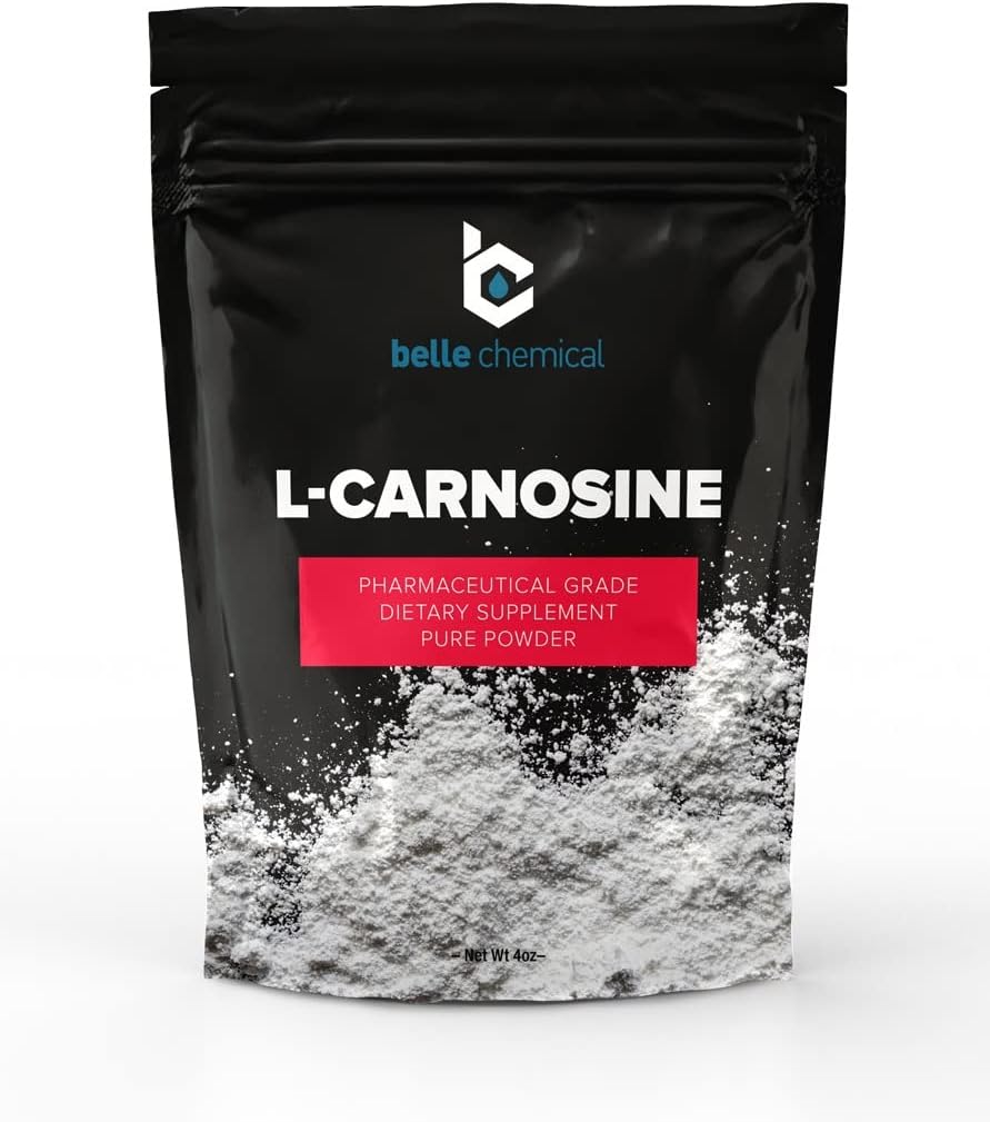 Pure L-Carnosine Powdern - Grado Farmacéutico (4 onzas)