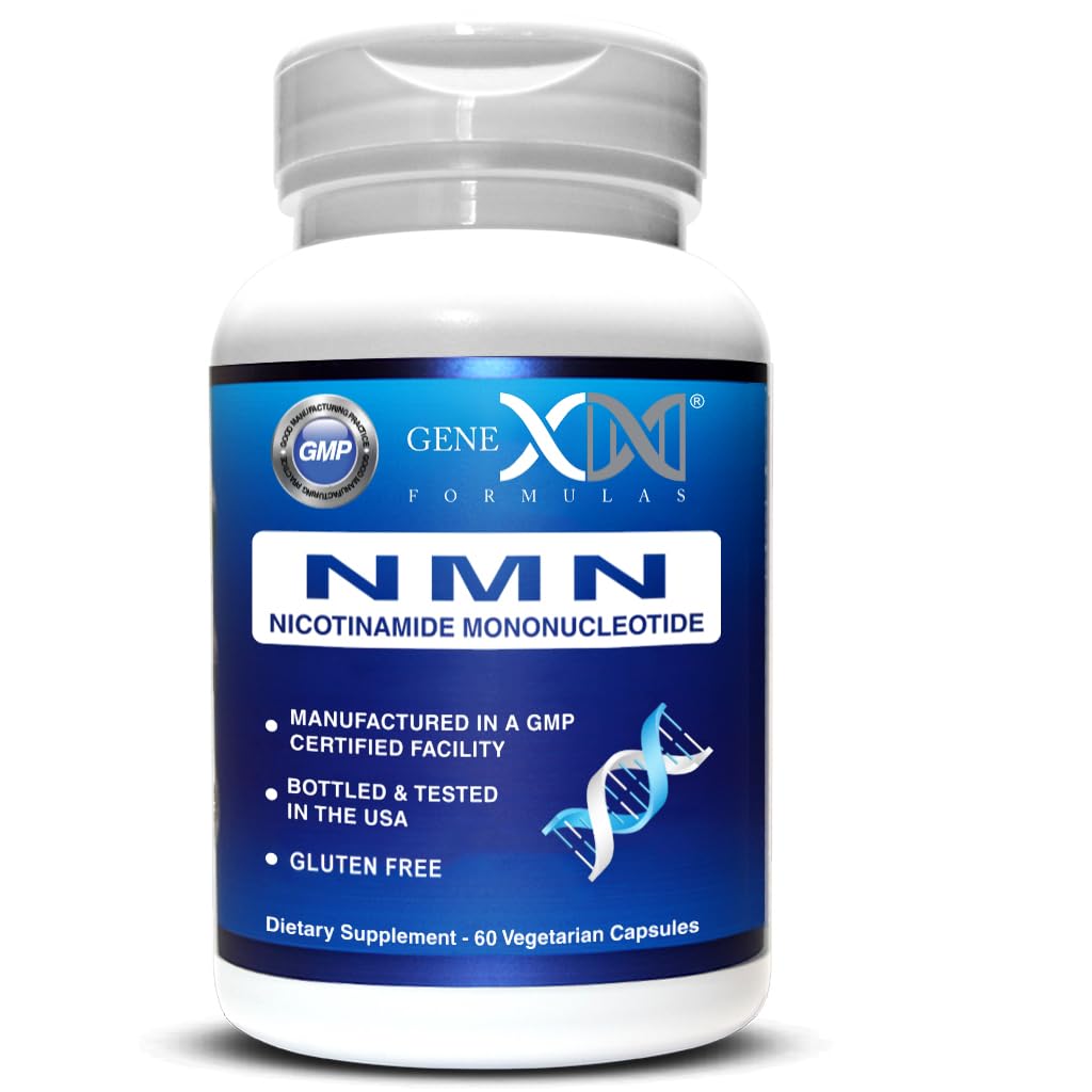 Genex Formulas NMN 250 mg Dose Stabilized Form 99% Pure Supplement 60 Caps