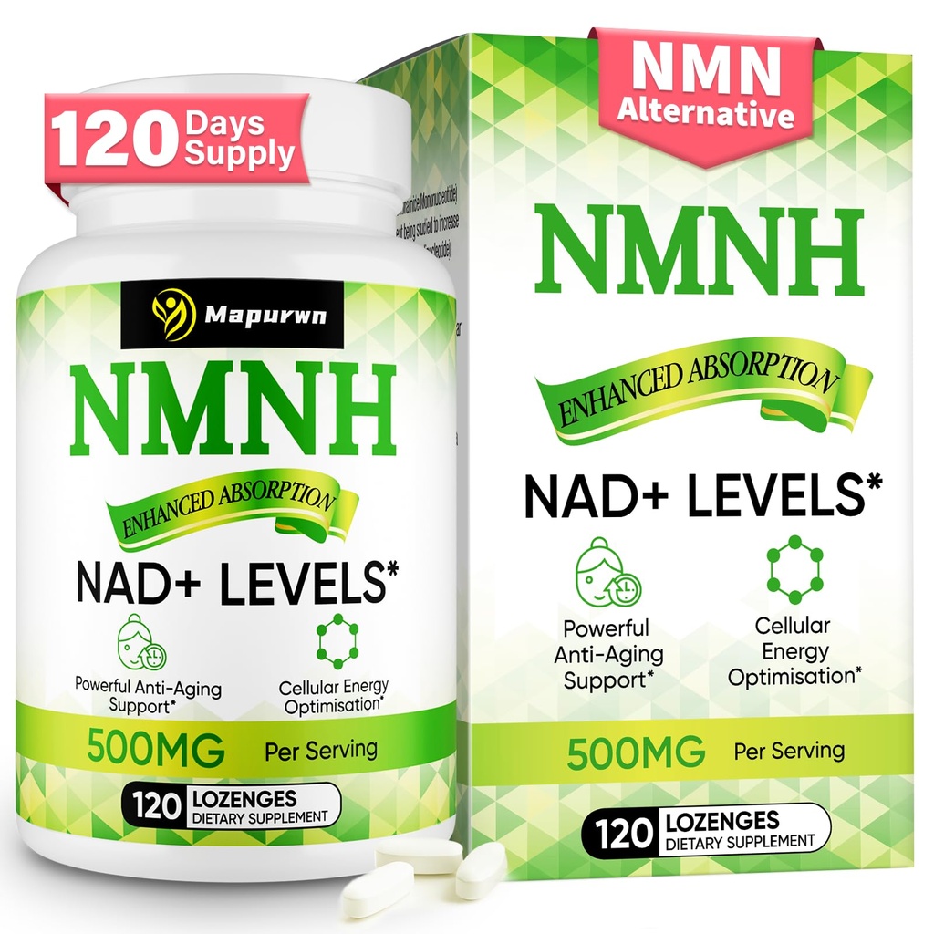 NMN, NMN Supplement, NMNH (Dihydronicotinamide Mononucleotide), 120 Count