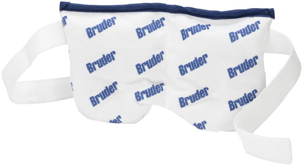 Bruder Sinus and Eye Compress l Microwave Activated | Moist Heat Eye Mask l Reusable and Washable l Soothing Relief for Dry Eyes, Eye Irritations, Sinus Pressure, Tensions, Allergies, and Headaches