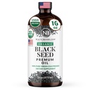 NaturoBliss Organic Black Seed Oil 100 Virgin Cold Presionado en Glass Bottle Omega 3 6 9 Super Antioxidante Immune Soporte Conjuntos Movilidad Digestión Cabello Skin Vegan Gluten-Free NonGMO USDA Certified 16oz