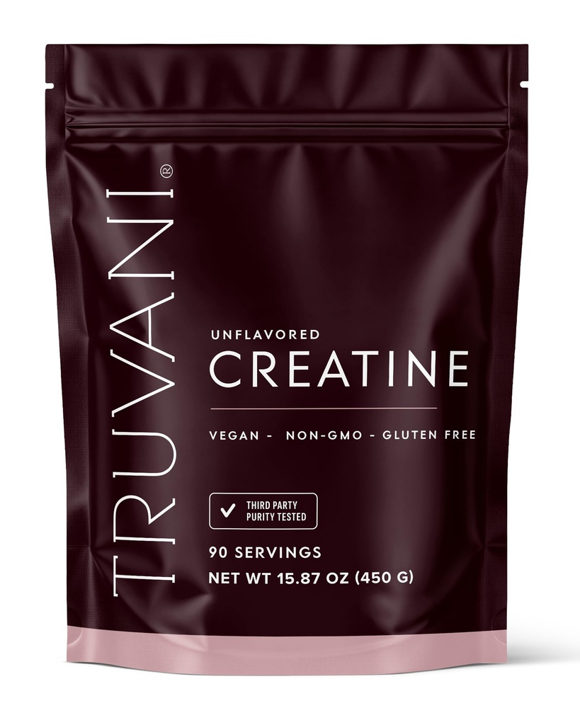 Truvani Creatine Monohydrate Powder | 5g Pure Creatine Per Serving | Third Party Tested | 90 Servings | Supports Strength and Cellular Energy | No Fillers | Women and Men