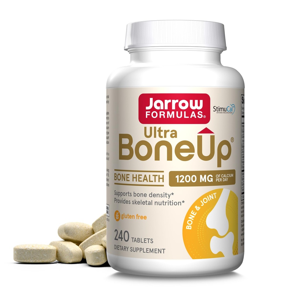 Jarrow Fórmulas® Ultra BoneUp®, incluye MK-7 y silicona para soporte adicional de huesos, 240 tabletas de salud de huesos