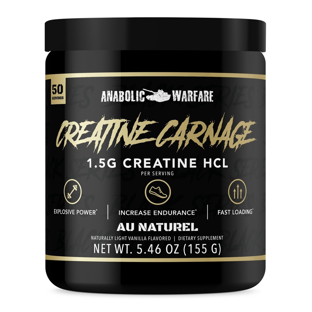 Carnaje Creatino, HCL Creatina, soporta fuerza óptima, resistencia, masa muscular y carga rápida*