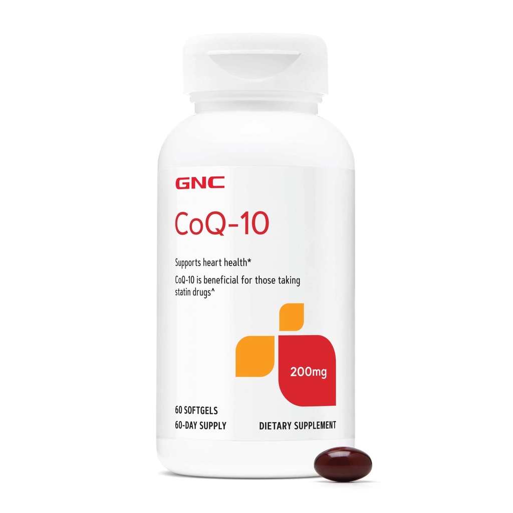 GNC CoQ10 100mg Supplement, Supports Heart Health, 60 Count