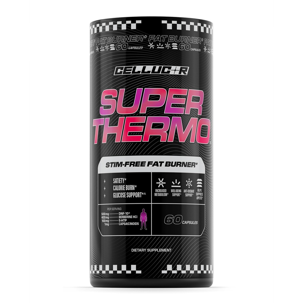 Cellucor Super ThermoTM Stim-Free Fat Burner ← Thermogenic, Appetite y Glucose Support ← 60 Capsules