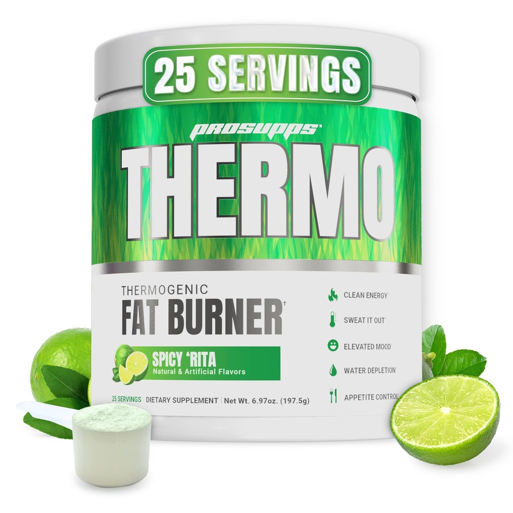 ProSupps Thermogenic Fat Burner Powder, Spicy Rita - Weight Loss & Metabolism Booster Pre Workout Supplement for Women &amp; Men - Supports Appetite Control & Boosts Energy - Gluten-Free - 25 Servings