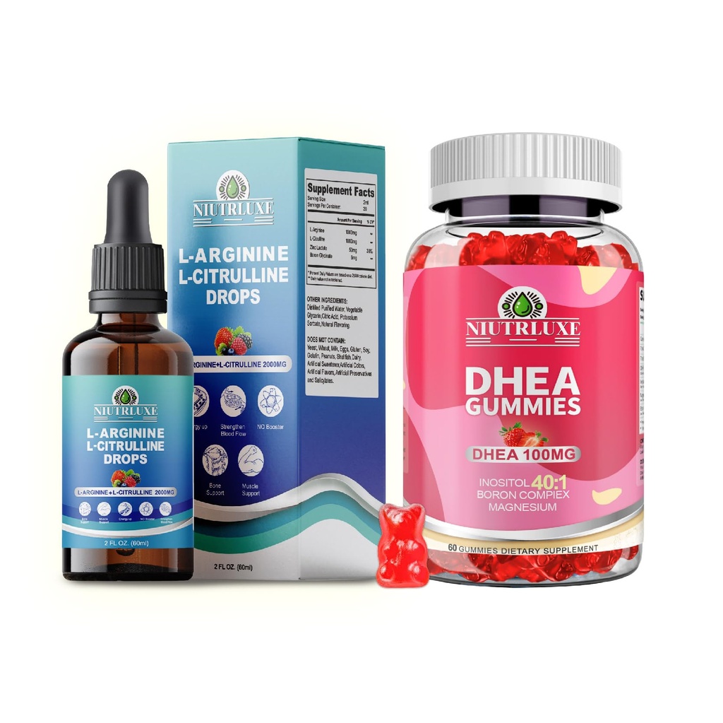 L-Arginine Drops &amp; DHEA Gummies
