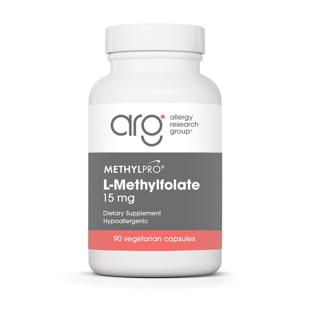 MethylPro L-Methylfolate 15 mg - Bioavailable Folate Supplement for Brain Health & Neurotransmitter Support - Vegetarian & Hypoallergenic - 90 Servings - 90 Count