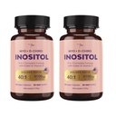 Suplemento de Inositol Premium Bundle - Myo-Inositol & D-Chiro Suplemento de Inositol para Mujeres 4100mg (40:1 Ratio) – 9-en-1 Apoyo hormonal y metabólico con Folate, Vitamina B6, B12, D3, Zinc " Chromium