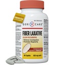 GeriCare Fiber Laxative - 625mg Calcium Polycarbophil Fiber Supplement for Women and Men - Gentle Effective OTC Relief for Constipation and Hemorrhoids - Insoluble Fiber Capsules (90 Cuenta)