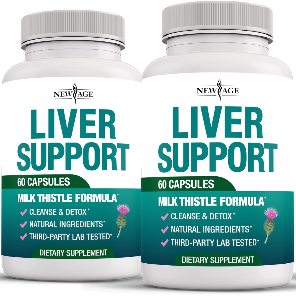 Liver Cleanse Detox & Repair - Milk Thistle Supplement - Liver Support with Choline, Artichoke Extract, Chicory & Dandelion Root Supplement - Milk Thistle Liver Detox & Liver Cleanse - 120 Count