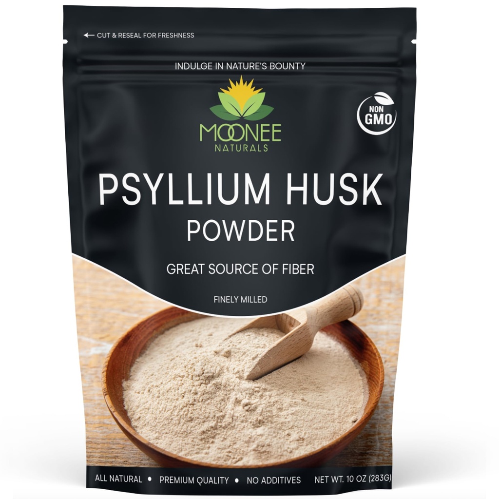 Psyllium Husk Powder (10 OZ), Gluten Free, Non GMO, Finely Ground, Keto Friendly (10 Ounce (70 Servings))