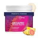 Microbiome Labs MegaPre Prebiotic Fiber Powder for Women, Men & Kids - Pineapple Orange Guava Prebiotic Fiber Supplement Powder with Clinically Tested Oligosaccharides for Microbial Support (5.1 Oz)