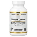 California Gold Nutrition Silymarin Liver Health Complex, Milk Thistle Extract with Curcumin, Artichoke, Dandelion, Ginger, Black Pepper, Synergistic Liver Detox & Cleanse, 120 Veggie Capsules