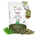 Organic Way Neem Leaf Cut and sifted | Herbal Tea | Premium Neem Leaf | USDA Certified | Non GMO & Gluten Free | Origin - India (4 oz - 1/4 lbs)