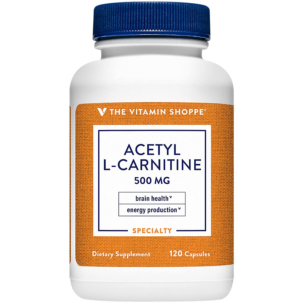 The Vitamin Shoppe Acetyl-L-Carnitine 500mg Supports Healthy Brain Memory (120 Capsules)