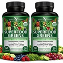 Potent Garden 2-Pack Organic Superfood Greens, Fruit and Veggie Supplement Rich in Vitamins & Antioxidants with Alfalfa, Beet Root & Tart Cherry to Boost Energy, Immunity & Gut Health, 120 Ct