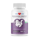 Turkey Tail Mushroom for Dogs - Mushroom Complex for Lumps and Bumps - Reishi, Cordyceps, Lion's Mane, Turkey Tail, Maitake and Shitake with Vitamin C, Milk Thistle and Coenzyme Q10.(120 Tablets)