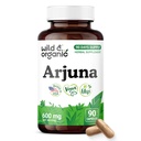 Wild & Organic Arjuna Capsules - Overall Support - Arjuna Bark Powder Supplement - 90 Herbal Capsules - 90 Days of Supply - Terminalia Bark & Leaf Extract - Vegan, No Fillers, Non-GMO