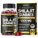 Shilajit Gummies For Men &amp; Women 1000mg (High Potency Gold Grade with 85+ Trace Minerals with Fulvic Acid) - Energy &amp; Immunity Support - Third Party Tested, Non GMO, Vegan &amp; Made in USA - (60 Gummies)