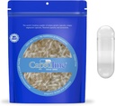 Tamaño de la capsulina 000 - Cápsulas Vegan vacías claras - 1000 Conde - Cápsulas Veggie Vacío Empty - Cápsulas Vegeta DIY - Cápsulas vacías - Certificado de Kosher y Halal