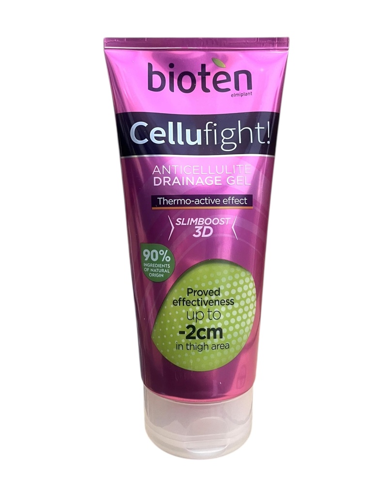 CELLUFIGHT - THERMO-ACTIVE ANTI-CELLULITE FAT-BURNING GEL- Proven Effectiveness, Visibly Reduces Cellulite & 'Orange-Peel' Effect, Eliminates Toxins and Excess Water - 200ml by Bioten