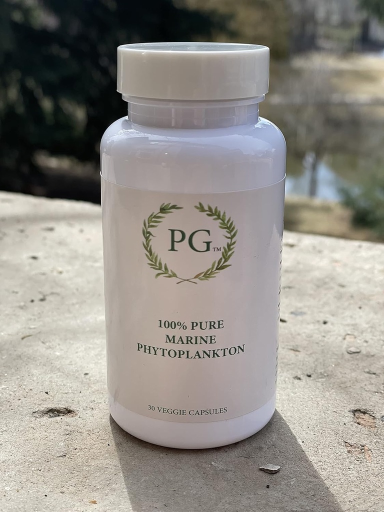 100% puro fitoplancton marino orgánico - Enzima de alta resistencia - Polvo concentrado libre contaminante, SUPERFOOD vegano - 15g