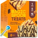 Magic Spoon Treats - 8 Gluten Free Protein Bars, Chocolate Peanut Butter - High Protein Gluten Free Snack - Sugar & Grain Free Protein Cereal Bar - Low Carb & Keto Friendly - Healthy Snacks