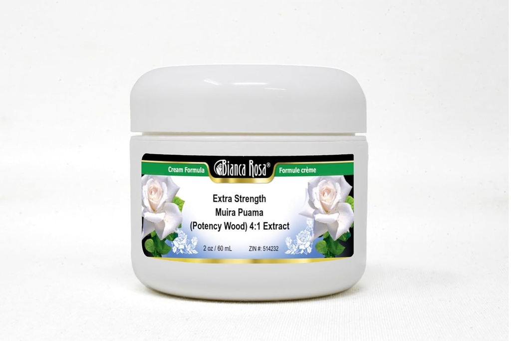 Bianca Rosa Extra Strength Muira Puama (Potency Wood) 4:1 Extracto Crema (2 oz, ZIN: 514232) - 2 Pack