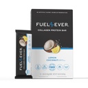 Fuel 4 Ever Collagen Protein Bars | 15G Protein, Gluten Free, Dairy Free, No Stevia or Artificial Ingredients Added, Sweetened with Honey | Lemon Coconut Flavor (Box of 12)