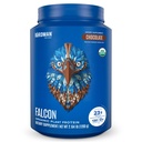 BIRDMAN Falcon Vegan Protein Powder Organic, Stevia & Sugar Free, Plant Based Protein, Low Carb, Dairy Free, Keto, Non Whey Protein, Probiotic, Pea Protein | Chocolate Flavor - 37 Servings - 2.64lb