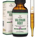 Caídas de raíz valeriana para el sueño - Orgánica Valerian Root Tintura Extracto 168mg - 1 FL OZ, 30 Serviciones (Mejor Absorbed Than Capsules, Enhances Valerian Root Tea) para la relajación y la calma por madera doble