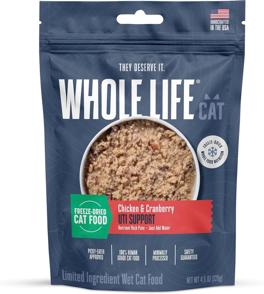 Suplemento urinario de gatos enteros, Feline UTI Remedy " Prevention, Tratamiento de la infección por tracto urinario - Arándano natural para gatos, Probiótico para la salud " Apoyo digestivo - 30 días