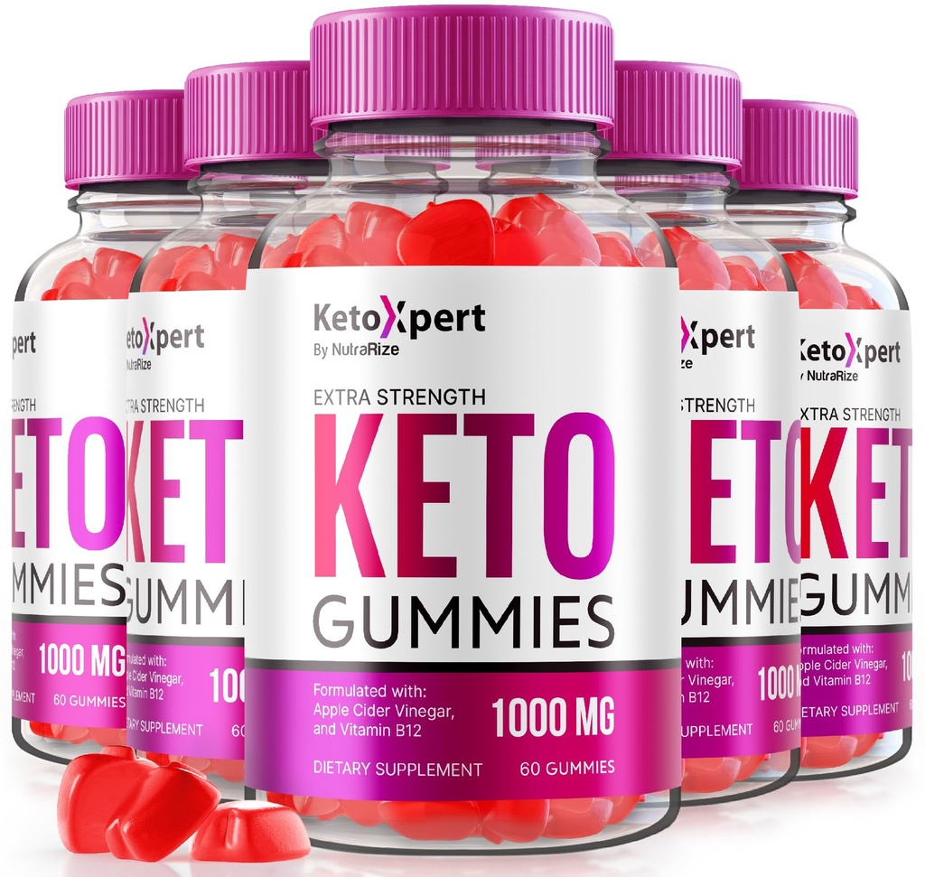 (5 Pack) Keto Xpert Keto Gummies, Keto Expert ACV Gummies Advanced Formula, Keto Xpert Maximum Strength 1000MG Gummys, Keto Apple Cider Vinegar Supplement, KetoXpert Vitamins Reviews (300 Gummies)