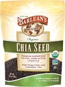 Barlean's Organic Chia Seeds with 2,140 mg Omega 3 Fatty Acids, Fiber Supplement for Whole Chia Seed for Smoothies, Non-GMO Certified, 12 oz