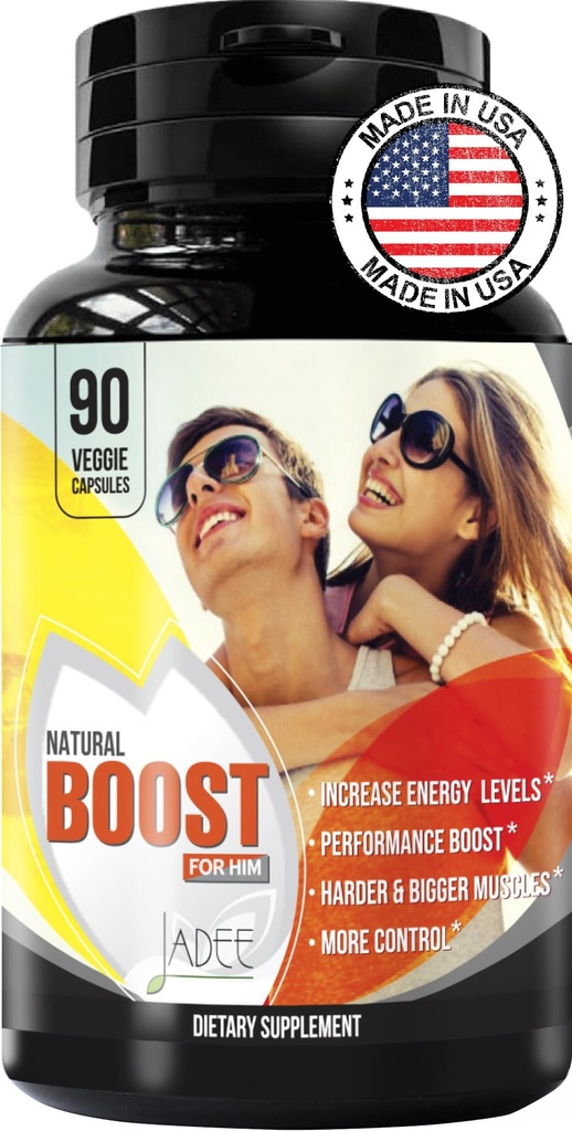 Jadee Natural Male Enhancing Suplemento - Aumentar 2" en 60 días Ampliación " Male Enhancement Pills, Promover el tamaño, fuerza, energía, resistencia, último Erect Soporte, Testosterone Booster para Hombres
