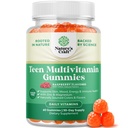 Teen Multivitamin Gummies 12-17 - Teen Boys & Girls Gummy Vitamins for Better Skin, Immune Strength, Mood & Energy Support - Teenage Girl & Boy Supplements with Zn, Mg, Vitamin A, C, D & E - 60 Ct