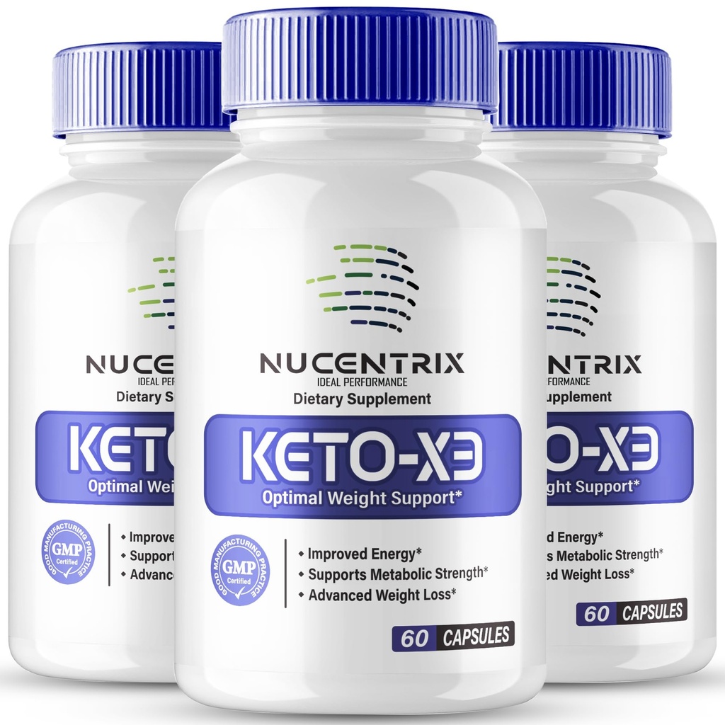 Nucentrix Keto Capsules, Nucentrix Advanced Formula Supplement Pills - Maximum Strength, Nucen Trix Health and Wellness Capsules, All Natural Keto Pills, Nucen Trix Keto Reviews (3 Pack)