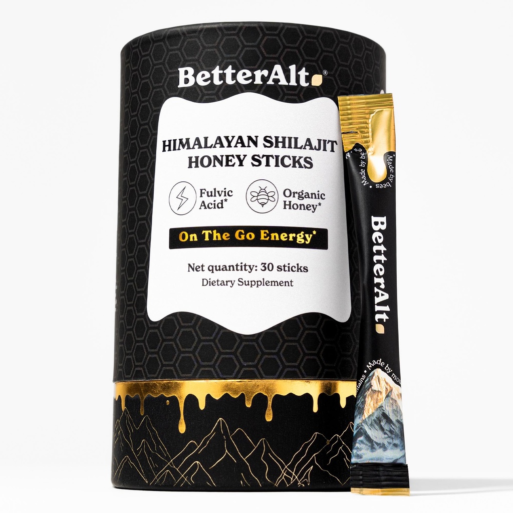 Mejor Alt Pure Himalayan Shilajit Sticks with Organic Honey, Saffron TENIDO Fácil de Consumir Shilajit sometida 30 Sticks for Energy Boost &amp; Immune Support, 85+ Trace Minerals, 75%+ Ácido Fulvic
