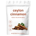Ceylon Cinnamon,Extra Strength Cinnamon Supplements,Non-GMO, Gluten Free– Gentle Daily Support,300 Softgels