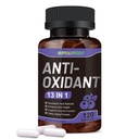 13-in-1 Antioxidants Supplement with NAD, NMNH, Resveratrol, Glutathione & PQQ - Natural Herbal & Fruit Formula - 120 Capsules (60-Day Supply)