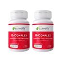 EZ Melts Dissolvable B-Complex - Vitamin B Complex - Provides Energy Metabolism & Heart Health Support - with Methylated B12 & Folate - Non-GMO & Vegan - Strawberry Swirl - 120 Tablets (120 Servings)